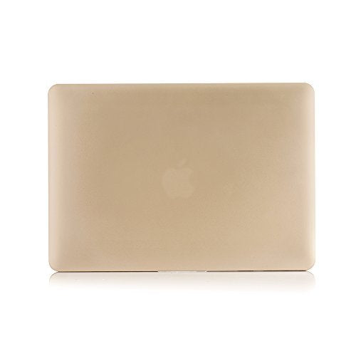 RUBAN Case Compatible with MacBook 12 Inch A1534 - Slim Snap On Hard Shell Protective Cover, Gold - color: Gold