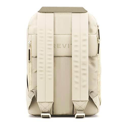 BREVITE The Backpack- Casual daypack backpacks for every function. Compact but spacious 18L aesthetic traveling backpack with laptop compartment. (Tan) - color: Tan