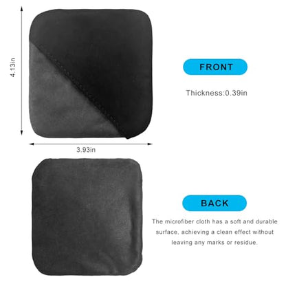 Ohleats Car Screen Cleaner, Microfiber Auto Screen Cleaning Pad, Foldable Touch Screen Cleaner Cloth for Vehicle Dashboard LCD Display, Car Cleaning Kits - color: Square,2Pcs