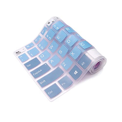 Keyboard Cover for Lenovo Yoga 7i 15.6" 16", IdeaPad 3/ 3i 15.6 17.3, IdeaPad 5/ 5i 15.6 17.3, IdeaPad Flex 5/Flex 5 15.6, Yoga Slim 7 15, IdeaPad Slim 7 15.6, ThinkBook 15/15P G2 G3 G4（Ocean） - color: Mysteryo Focean