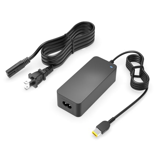 Slim Tip Charger Replacement for Lenovo ThinkPad T470 T470S T460 T460S T450 T570 T560 T550 T540p T450S T440 T440S T440P T431s Laptop, 65W, 45W