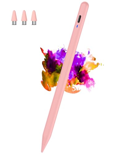 Stylus Pen for Android/Samsung A9/A9+, CMARS Rechargeable Fine Point Stylus for Switch 2/Samsung/Galaxy/iPhone/Huawei/Vivo/Oppo/XiaoMi/Honor, Tablet Pens for Touch Screen with Magnetic - Pink - color: Pink