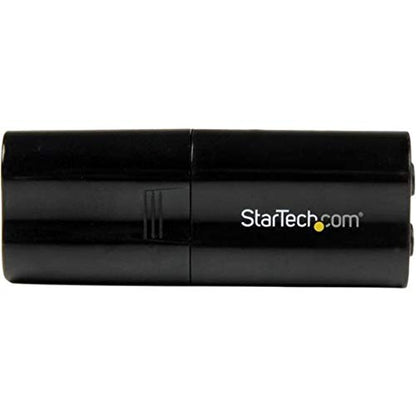 StarTech.com USB Sound Card - 3.5mm Audio Adapter - External Sound Card - Black - External Sound Card (ICUSBAUDIOB) (Pack of 2) - size: 1 Count (Pack of 2)