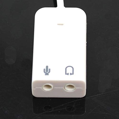 USB Sound Adapter USB 2.0 Virtual 7.1 Channel External USB Audio Sound Card Adapter for Laptop PC
