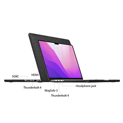 IBENZER Compatible with MacBook Pro 14 Inch Case 2026 2025 2024 2023 2022 M5 M4 M3 M2 M1 A3434 A3112 A3185 A3401 A2918 A2992 A2779 A2442 Mac Pro/Max,HardShellCase&KeyboardCover,StarBlack, T14-S-BK+1 - color: Star Black, size: For Macbook Pro 14" with Touc