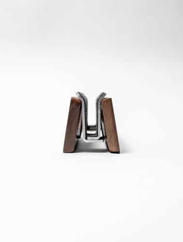 Raico Verical Laptop Stand MacBook Walnut Wood Dual Laptop Vertical Setup Holder Stand (Walnut Wood, Single Slot | Adjustable) - color: Walnut Wood, size: Single Slot | Adjustable