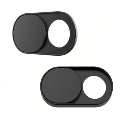 Ultra-thin magnetic sliding webcam cover, suitable for iPhone, iPad, MacBook Pro, desktop computers, mobile phones, PC accessories webcam blocker slider, excellent privacy protection - [3 Pack Black]