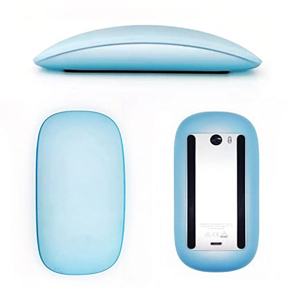 Magic Mouse Silicone Case Cover for Apple Magic Mouse 1 & 2, Black | Soft ultra-thin silicone skin, dust-resistant, shock-absorbing, anti-scratch, easy to install - color: 2-black