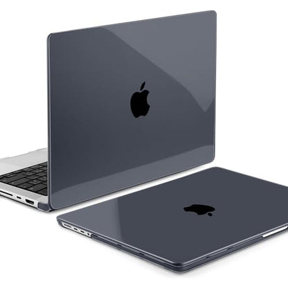 MEEgoodo for M5 MacBook Pro 16 inch Case 2026 2024 2023 2021 (Fit Model A3429/A3428/A3403/A3186/A2991/A2780/A2485) M5 M4 M3 M2 M1 Pro/Max, Laptop Case with Keyboard & Webcam Cover, Crystal Black - color: Crystal Black