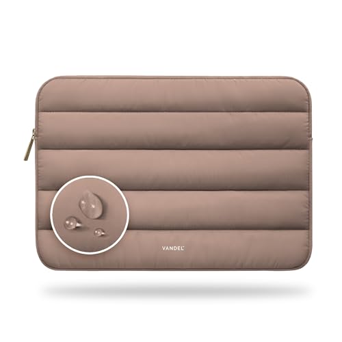 Vandel - The Original Puffy Laptop Sleeve 15-16 Inch Sleeve for Women and Men MacBook Pro 16 in Case, Cute Computer Bag 15.6 Inch HP Carrying Case - Apple, Asus, Dell, HP Laptop Case 15.6 Cover - color: d. Latte, size: 15-16 Inch