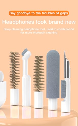 32-in-1 Electronics Cleaning Kit for Phone, Earbuds, Keyboard & Camera Lens | Charging Port Cleaner | Compatible with iPhone, AirPods, Android Devices, Laptop & Monitor | All-in-One Cleaning - color: Black