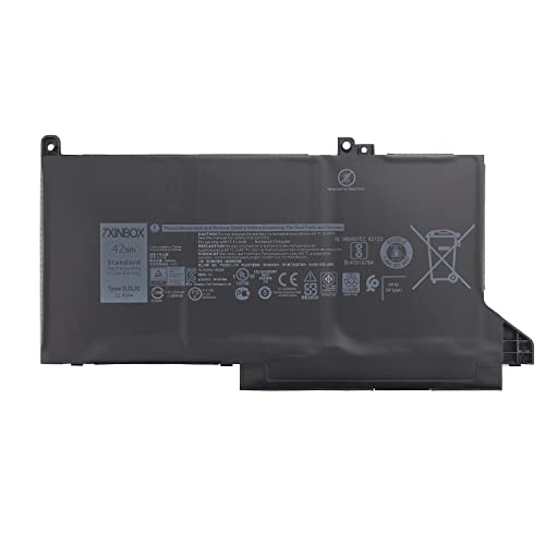 11.4V 42Wh DJ1J0 PGFX4 ONFOH Repalcement Laptop Battery for DELL Latitude 12 7000 7280 7380 7480 Tablet