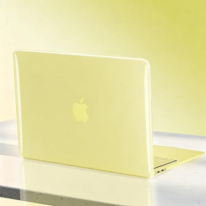 Case for MacBook Neo 13 Inch, Crystal Citrus, Invisible Clasp Gap | Ultra Slim, Anti-Scratch, Plastic Hard Shell,Keyboard Skin, A18 Chip, Model A3404 - color: Crystal Citrus