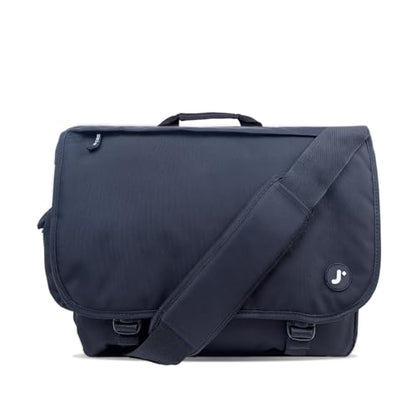 J World New York Thomas Laptop Messenger Bag for Women & Men. Kids Computer Bookbag - color: Black