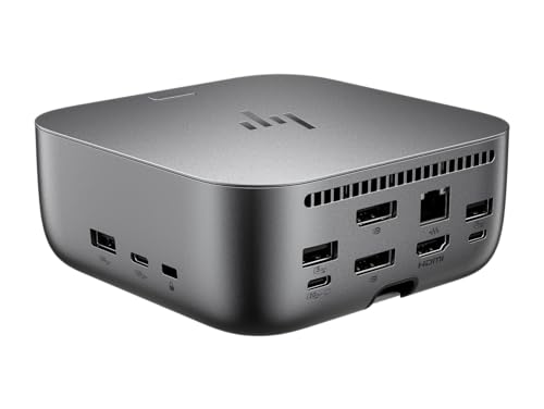 HP Thunderbolt 4 Ultra 180W G6 Universal Thunderbolt/USB-C Docking Station | Bundle w/DKZ Hub 9X481UT#ABA (Data Transfers to Any Brand Laptop, Single Cable for Charging)-5Pack - size: 5 Pack, style: 180W G6