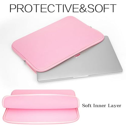13 Inch Laptop Sleeve Protective Case Soft Cover Computer Compatible with New 13 inch MacBook Air/Pro Model M4 A3240 M3 A3113 M2 A2681(2020-2025), Pink - color: Pink, size: 13 inch
