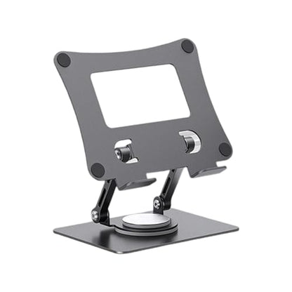 Adjustable Laptop Stand with 360 Degree Rotatable Base Foldable Laptop Holder for Desk Ergonomic Computer Notebook - color: Gray