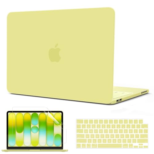 B BELK for MacBook Neo Case 13 inch 2026 Model A3404 A18 Pro, Citrus | Scratch Resistant Matte Plastic Hard Shell Case with Keyboard Cover & Screen Protector for Mac Noe Case, Lightweight, Snap-On - color: Citrus