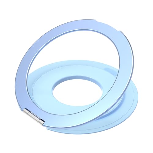 Universal Tablet Mount Ring Holder Stand for iPad | Rotating Desktop Tablet Magnetic Handle Grip Bracket for iPad Pro Air Mini，Galaxy, Fire, Kindle, 6-13" Divice Accessories - color: Blue