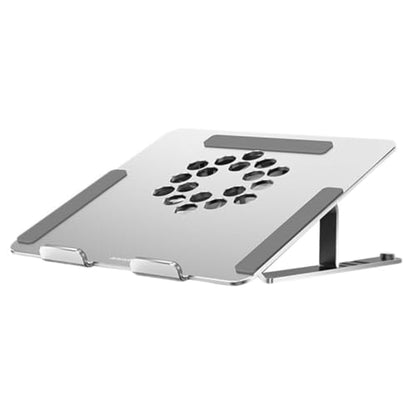 BESPORTBLE Aluminum Alloy Laptop Cooler Stand with RGB LED Fan Adjustable Height USB Cooling Pad for Gaming Laptops and Notebooks Silver
