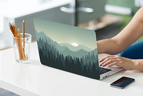 LanBaiLan Compatible with MacBook Air 13 inch Case M5 2026 M4 2025 M3 M2 2024-2022 A3449 A3240 A3113 A2681, 13.6 Plastic Hard Shell Case & Keyboard Cover, Mountains Landscape - color: Mountains Landscape