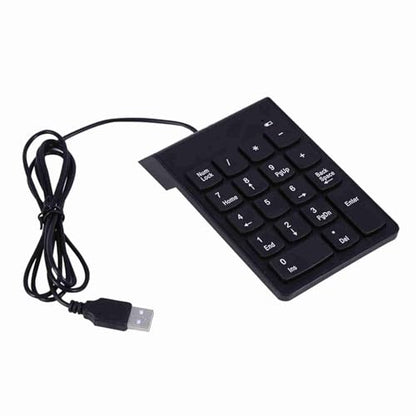 SUNGOOYUE USB Numeric Keypad, ABS Wired Number Pad 18 Keys USB 2.0 Plug and Play Spill for Laptop Desktop Data Entry Accounting Spreadsheet Users
