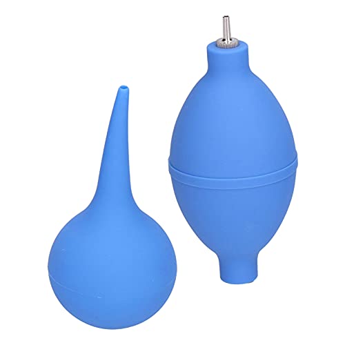 2Pcs Rubber Squeeze Bulb Blower - Portable Hand Operated Blowing B Pump, Ideal for Cameras, Lenses, and Sensitive Equipment