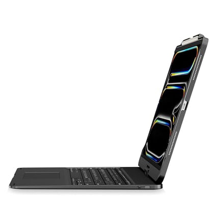 Keyboard Case for iPad Air 13 inch, Pro 13 and Pro 12.9 (6th-3rd Gen) Black | Pekarejue 360 Rotatable, Trackpad, Backlit, Pencil Holder, Fit iPad Air 13 M4 M3 M2, M5 M4 Pro 13"/12.9" (6th 5th 4th 3rd ) - color: Black, size: iPad Air/iPad Pro (13"/12.9")