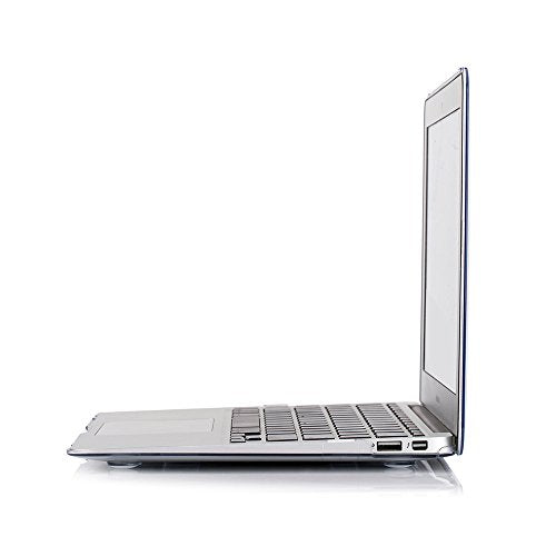RUBAN Case Compatible with MacBook Air 13 Inch (Models: A1369 & A1466, Older Version 2010-2017 Release), Slim Snap On Hard Shell Protective Cover and Keyboard Cover, Crystal Clear - color: Crystal Clear
