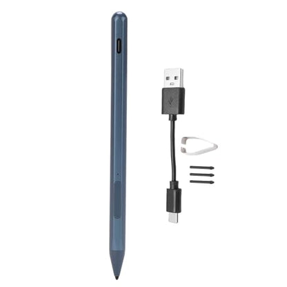 Active Pen, Stylus Pen for Touchscreen Laptop with 4096 Pressure Levels, Rechargeable Digital for Drawing and Writing with Palm Rejection (Blue) - color: Blue