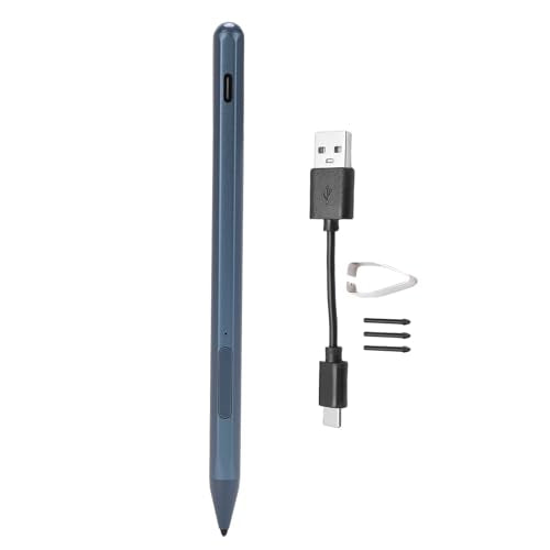 Rechargeable Stylus Pen for 16 13 Touchscreen Laptops, 4096 Pressure Levels Tilt Active Pen MPP 2.0 with Palm Rejection Eraser Shortcut Buttons (Blue) - color: Blue