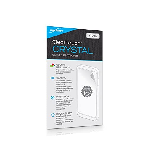 BoxWave Screen Protector Compatible with Microtouch IC-156P-AA2 (15.6 in) - ClearTouch Crystal (2-Pack), HD Film Skin - Shields from Scratches
