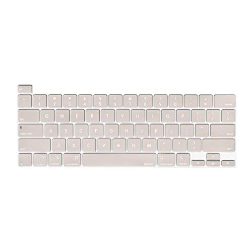 MOSISO Keyboard Cover Compatible with MacBook Pro 13 inch M2 2023, 2022, 2021 2020 M1 A2338 A2289 A2251&Compatible with MacBook Pro 16 2020 2019 A2141 Touch ID,Protective Silicone Skin, Rock Gray - color: Rock Gray