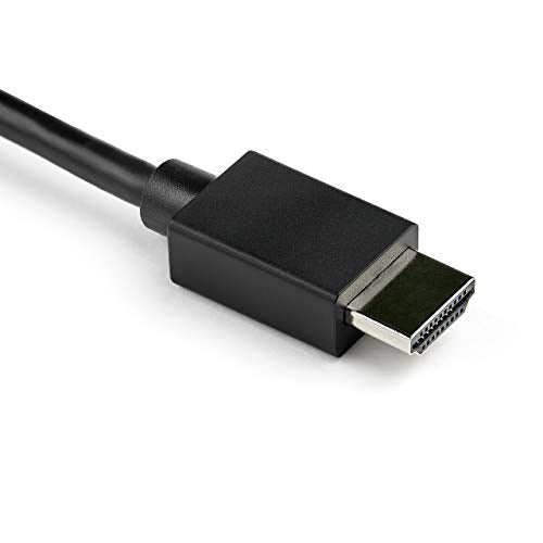 StarTech 6ft (2m) VGA to HDMI Converter Cable, USB Audio (VGA2HDMM2M) | Analog to digital video adapter cable, Connect VGA PC to HDMI display, Male to male, Up to 1080p 60Hz - size: 2m