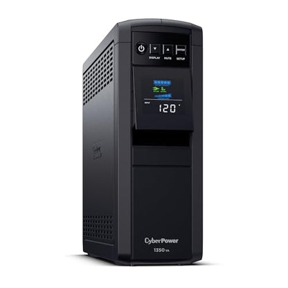 CyberPower CP1350PFCLCD PFC Sinewave UPS Battery Backup and Surge Protector - size: 1350VA, style: Mini-Tower