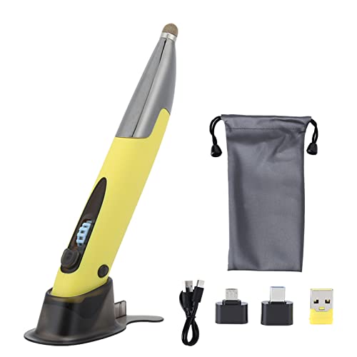Capacitive Stylus Pen with Handwriting Function, Portable ABS Drawing Tool for Note Taking, Compatible with Tablet Phone Screen, Yellow - color: Yellow