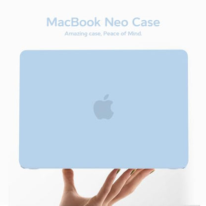 B BELK for MacBook Neo Case 13 inch 2026 Release Model A3404, Airy Blue | Matte Hard Shell Case with Keyboard Cover & Screen Protector, 1:1 Precision Fit Protective Laptop Cover for New Mac Neo Case - color: Airy Blue