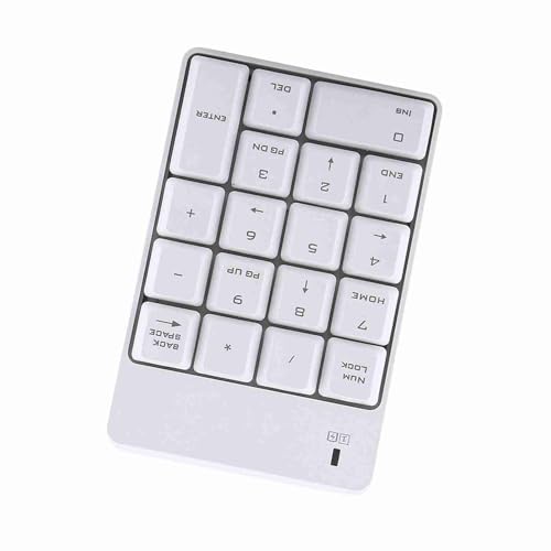 2.4GHz Cordless USB Numeric Keypad Numpad Number 18 Keys Keyboard with USB Receiver for Laptop Notebook Desktop PC Battery Not Included Plastic Remote Distance 10m