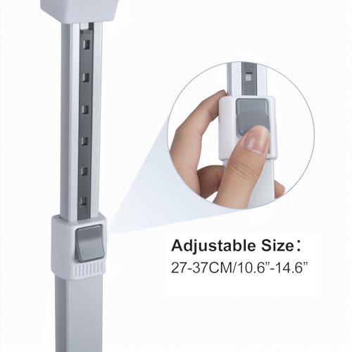 Laptop Bed Tray Table, Adjustable Laptop Bed Stand Lap Desk with LED Light Portable Standing Table with Foldable Legs for Kids Adult USB Charging Folding Lap Tablet Table for Sofa Couch Grey