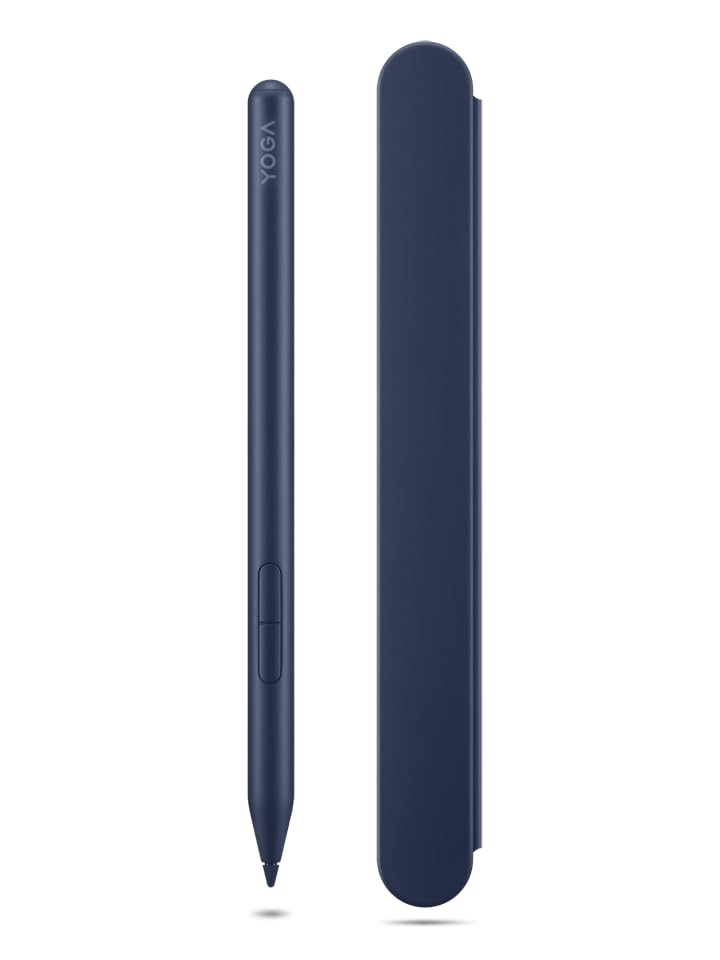 Lenovo Yoga Pen 2 with Magnetic Pen Case, AES 3.0 Stylus with 8192 Pressure Levels, USB C Rechargeable, Tilt Detection, Multi Protocol Support for Lenovo Yoga 2 in 1 PCs, Cosmic Blue - color: Cosmic Blue