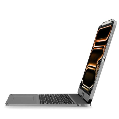 Keyboard Case for iPad Air 13 inch, Pro 13 and Pro 12.9 (6th-3rd Gen) Gary | Pekarejue 360 Rotatable, Trackpad, Backlit, Pencil Holder, Fit iPad Air 13 M4 M3 M2, M5 M4 Pro 13"/12.9" (6th 5th 4th 3rd ) - color: Space Gray, size: iPad Air/iPad Pro (13"/12.9
