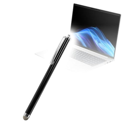 BoxWave Stylus Pen Compatible with HP EliteBook 8 G1i - EverTouch Capacitive Stylus, Fiber Tip Capacitive Stylus Pen - Jet Black
