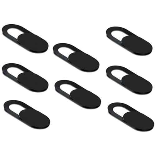 California JOS Webcam Cover (8 Pack) 0.03 inch Ultra Thin Laptop Camera Cover Slide for iPhone iPad MacBook Pro Computer iMac Cell Phone PC Accessories Camera Blocker Slider