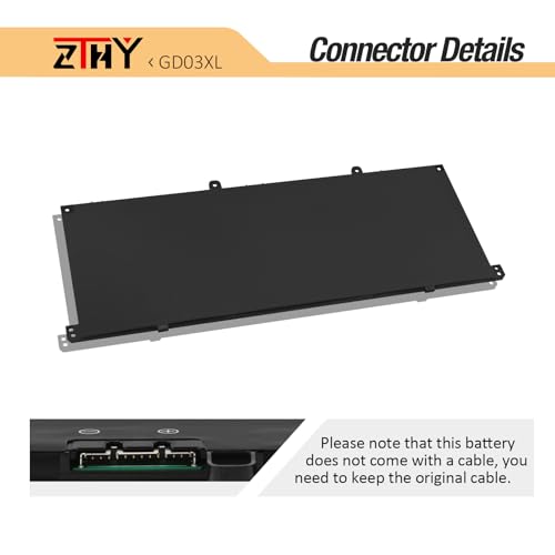 59.16Wh GD03XL Laptop Battery Replacement for HP Envy x360 2-in-1 14-fa0000 | 14-fc0000 14-fc0078TU, EliteBook Ultra G1q G1q8 ,OmniBook X 14-fe0000 14-fe0057nr Pavilion 16-AF 16-AG GD03059XL N66215-005 - size: 10.08*3.94*0.2 inch GD03XL