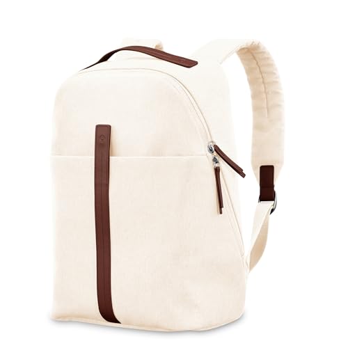 Samsonite Virtuosa Carry-On Travel Backpack with Padded Laptop Sleeve, Off White - color: Off-white