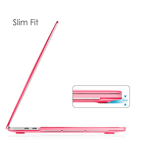 Fintie Hard Shell Case for MacBook Pro 13 Inch, Crystal Pink | A2338(M2 M1) A2251 A2289 A2159 A1989 A1706 A1708 (2016-2023) with/Without Touch Bar, Snap-On Cover, Lightweight - color: Crystal Pink, size: Pro 13 Inch
