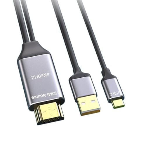 CY Cable Reversible HDMI 1.4 Source to USB 3.1 Type C USB-C Displays Male 4K HDTV Cable for Laptop Monitor 1.8m - color: Black HDMI to USB-C 4K (Reversible)