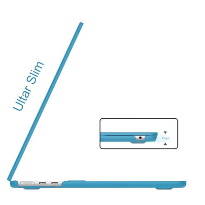 B BELK Compatible with MacBook Air 13 inch Case 2026 2025-2022 M5 M4 M3 M2 | Model A3449 A3240 A3113 A2681, Plastic Hard Shell for MacBook Air 13.6 inch Case&Keyboard Cover&Screen Protector, Aqua Blue - color: Aqua Blue