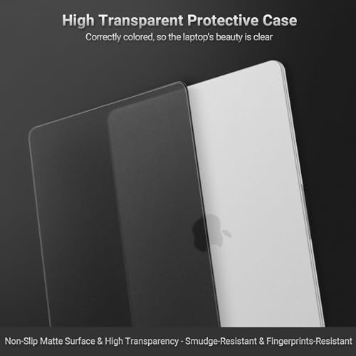 MOSISO Compatible with MacBook Neo Case 13 inch 2026 A3404 A18 Pro Chip | 4 in 1 Kit Ultra-Thin Exact-Fit Scratches&Fingerprints Resistant Protective Hard Shell Matte Case Cover, Black Clear - color: Black Clear