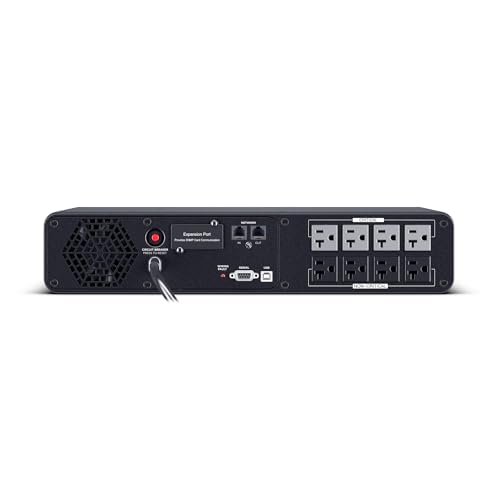CyberPower CP2000PFCRM2U PFC Sinewave UPS Battery Backup | 2000VA/1200W, 8 Outlets, AVR, Short Depth 2U Rackmount, UL Certified - size: 2000VA, style: Rackmount 2U